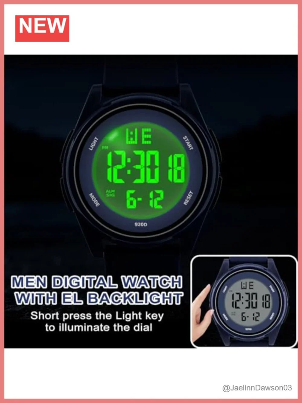 Military Digital Watch 50M Waterproof Sports Silicone Band Men Women